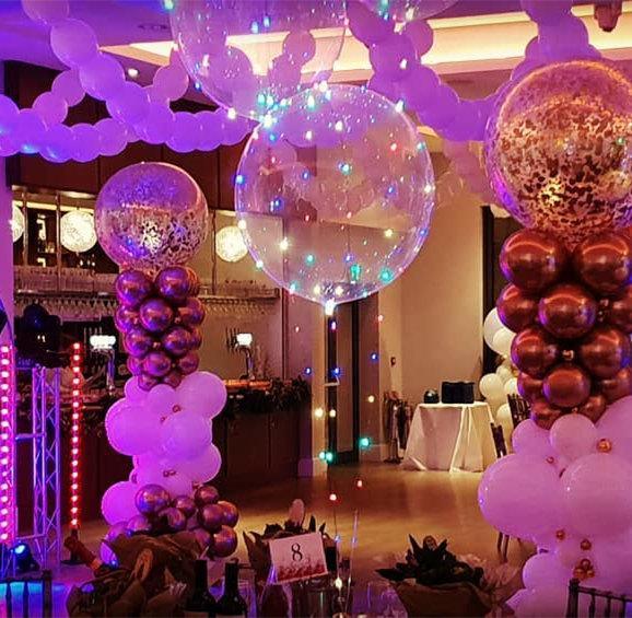 Reusable Led Balloons for Great Gatsby Theme Party Decorations