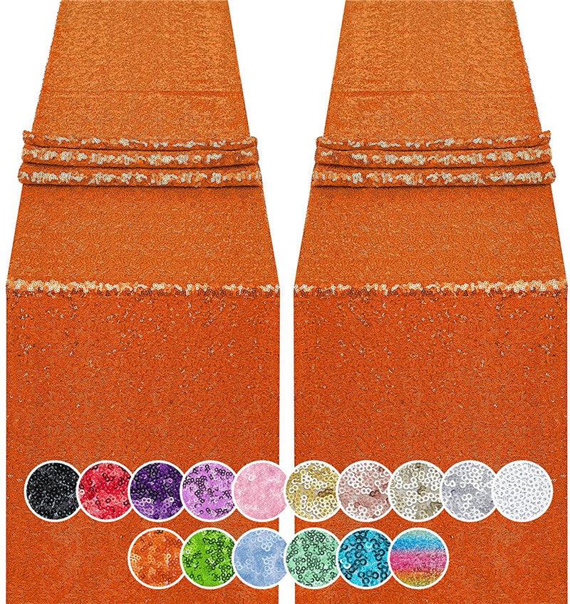 12x72 Inch Sequin Table Runner Glitter Table Runner for Party, Wedding, Bridal Baby Shower, Event Decorations - If you say i do