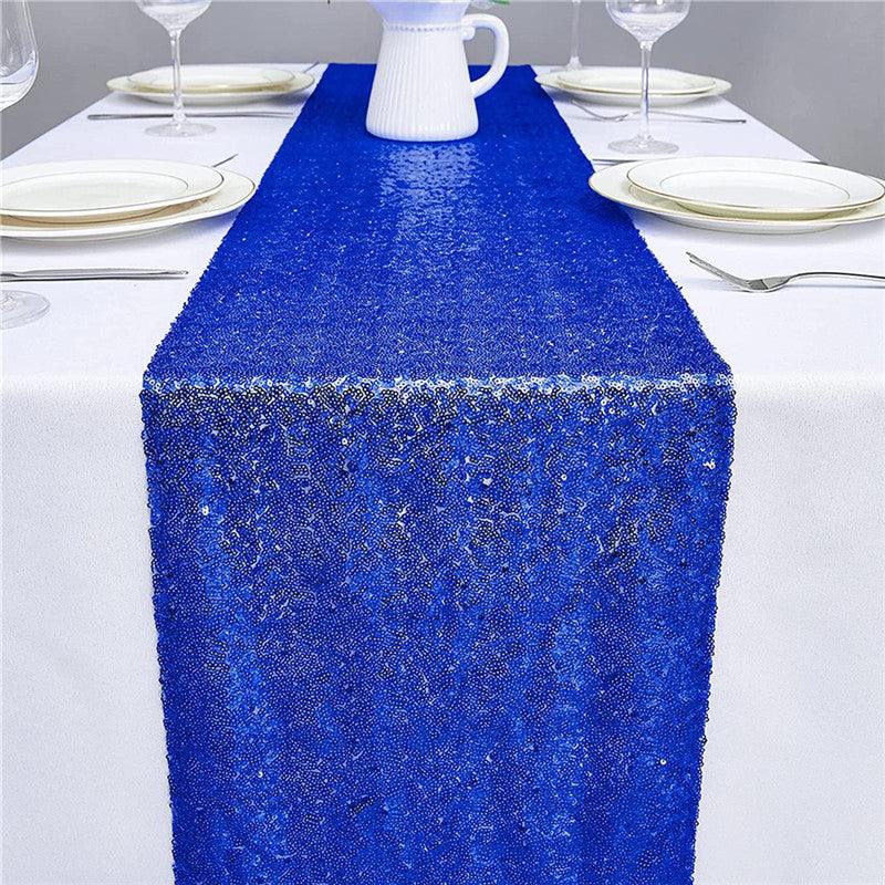 12x72 Inch Sequin Table Runner Glitter Table Runner for Party, Wedding, Bridal Baby Shower, Event Decorations - If you say i do