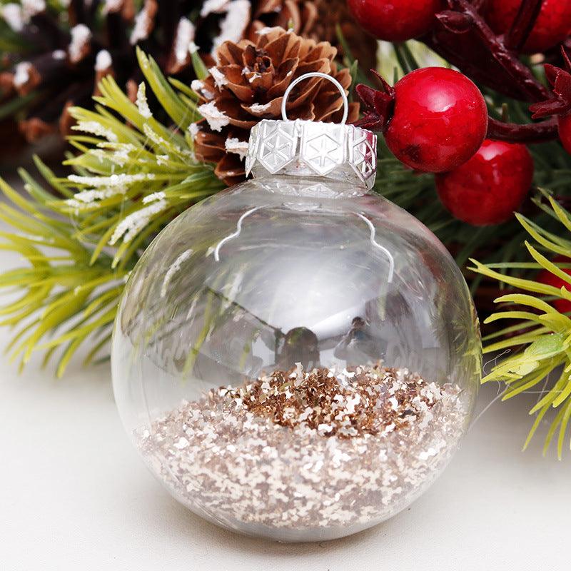 30 Counts 60mm/2.36" Shatterproof Clear Plastic Christmas Ball Ornaments Decorative Xmas Balls Baubles - If you say i do