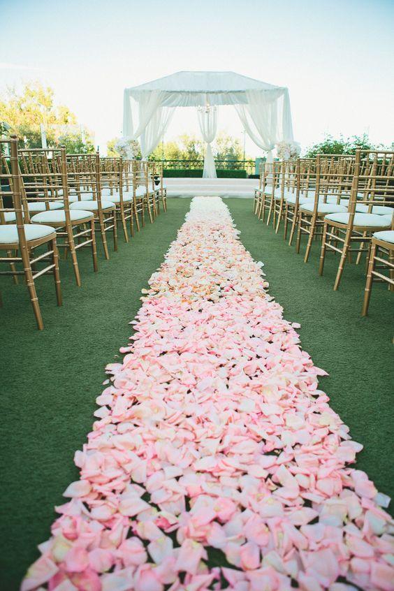 7000 PCS Silk Rose Petals Wedding Flower Wedding Aisle Runner Decorations - If you say i do