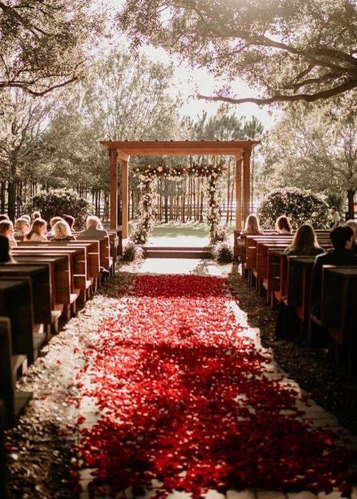 7000 PCS Silk Rose Petals Wedding Flower Wedding Aisle Runner Decorations - If you say i do