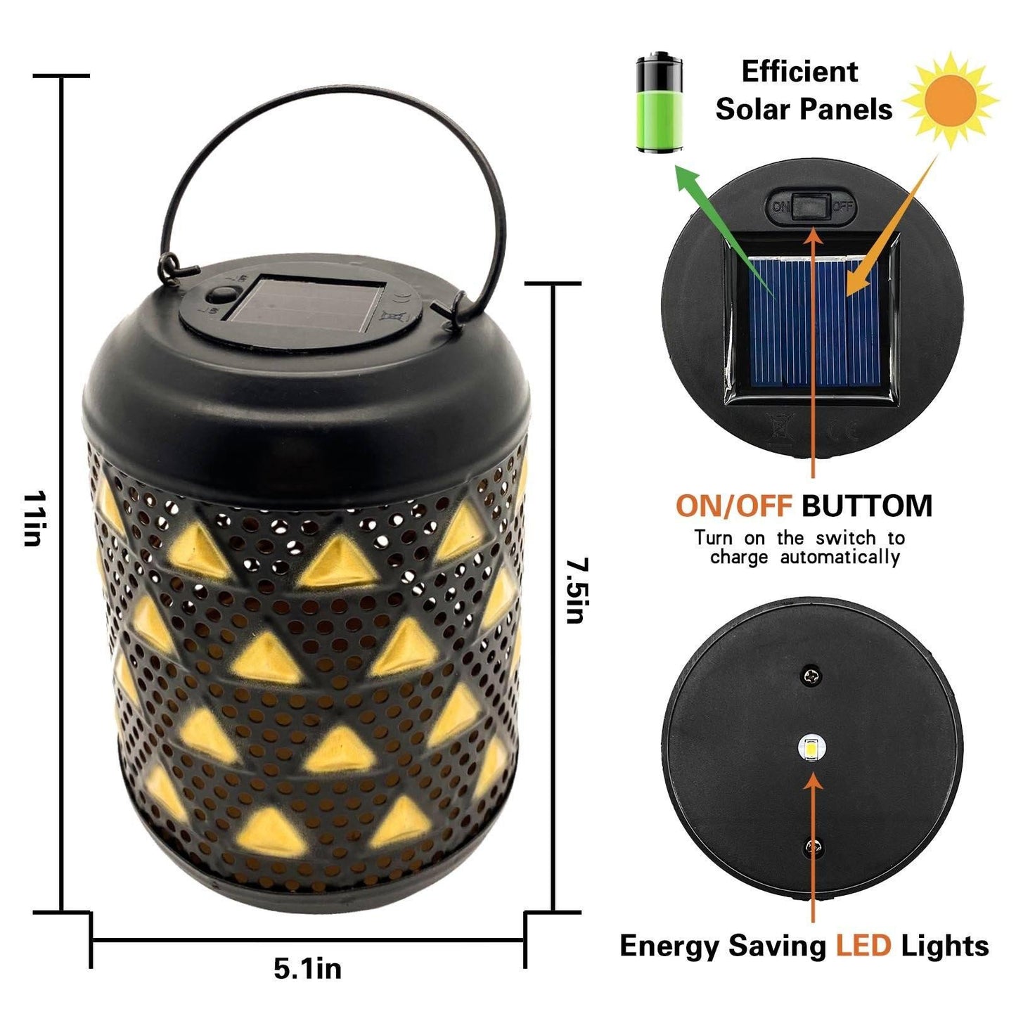 Solar Hollow Shadow Cast Lantern-Triangle - If you say i do