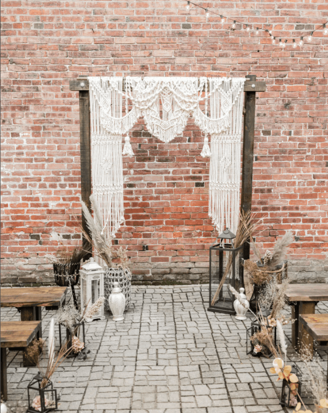 Boho Macrame Wedding Backdrop, Wedding Arch, Bohemian Wedding - If you say i do