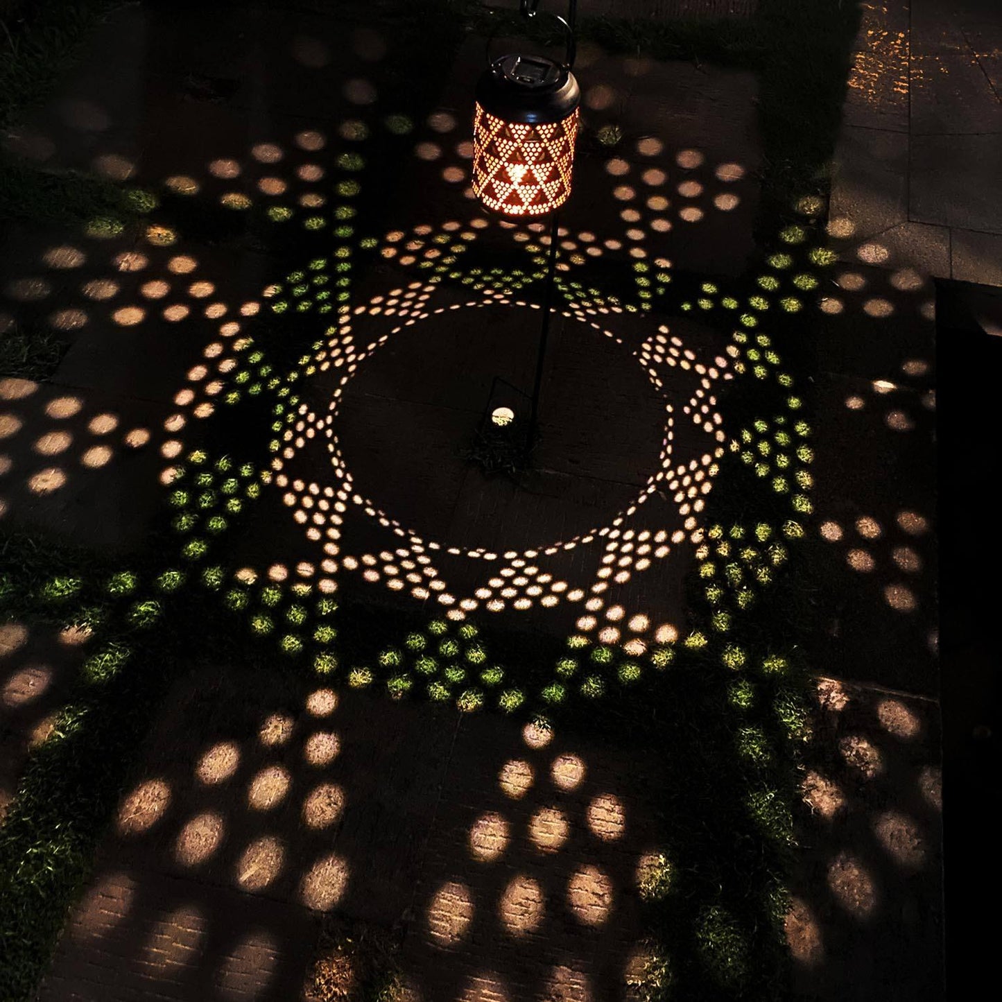 Solar Hollow Shadow Cast Lantern-Triangle - If you say i do