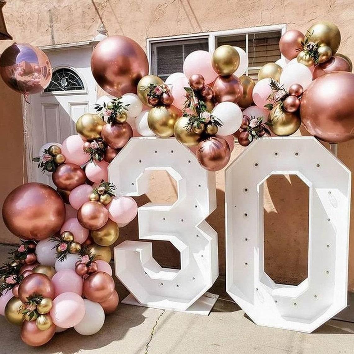 Rose Gold Balloons Garland Arch Kit 148PCS Latex Balloon for Bridal Wedding Birthday Baby Shower - If you say i do