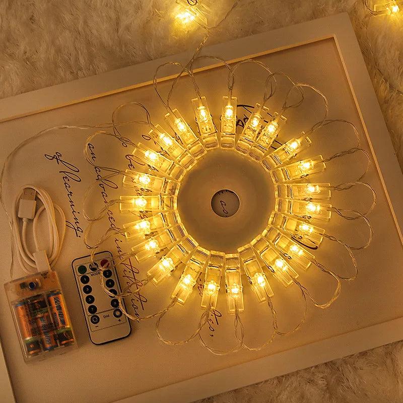 LED Photo Clip String Lights USB OR Battery Powered - If you say i do