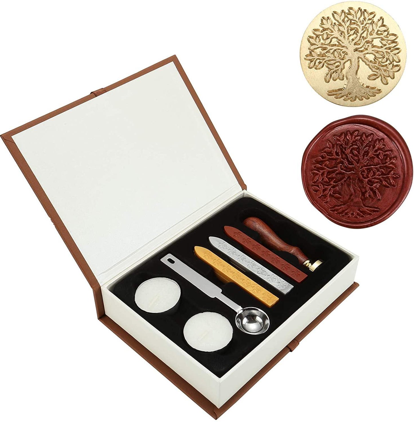 Beginner Wax Seal Stamp Kit, Classic Vintage Retro Seal Stamps Maker Gift Box Set - If you say i do