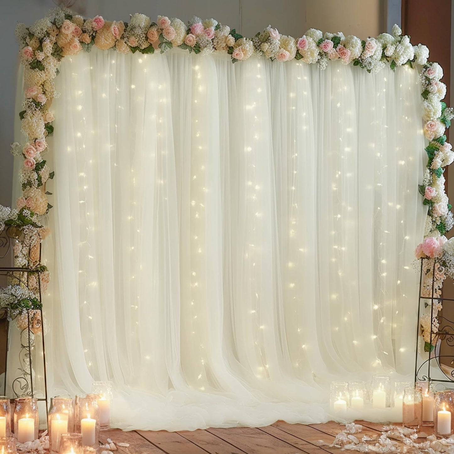 Window Curtain String Lights for Garden Decorations