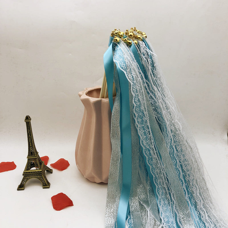 Popular Ribbon Fairy Wand / Magic Wand, Ribbon Streamer Decoration for Lawn, Wedding, Party