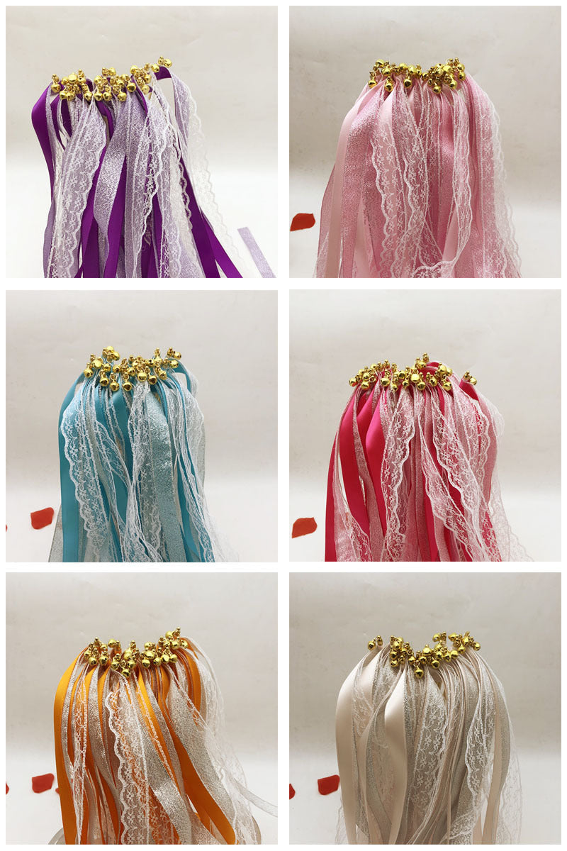 Popular Ribbon Fairy Wand / Magic Wand, Ribbon Streamer Decoration for Lawn, Wedding, Party