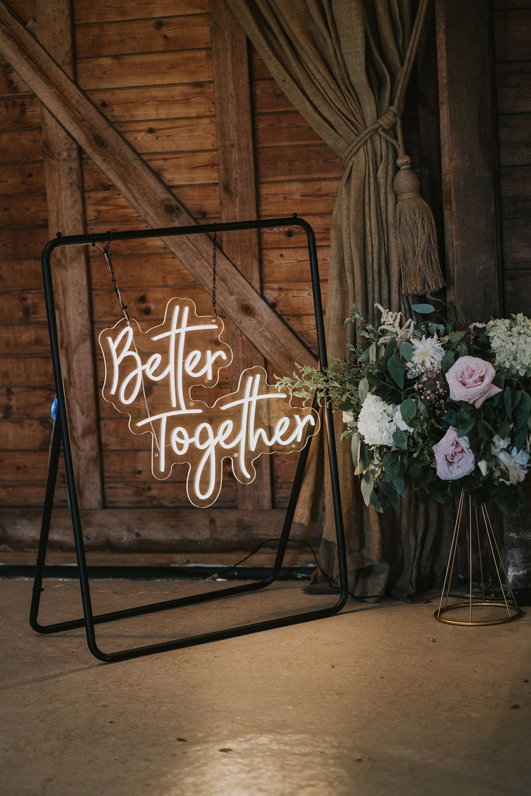 Better Together Neon Sign, Wedding Neon Signs, Custom Wedding Backdrop Decor，Wedding Decor，Wedding Neon Signs for Reception