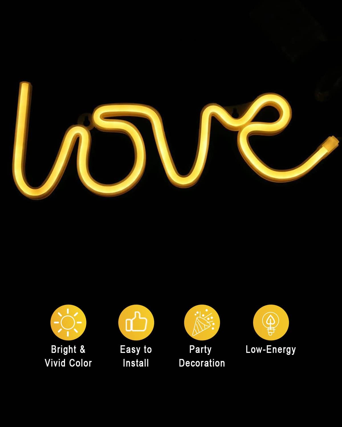 Love Neon Sign Custom Love Lights Wedding Wall Hanging Party Art Home Bedroom decoration