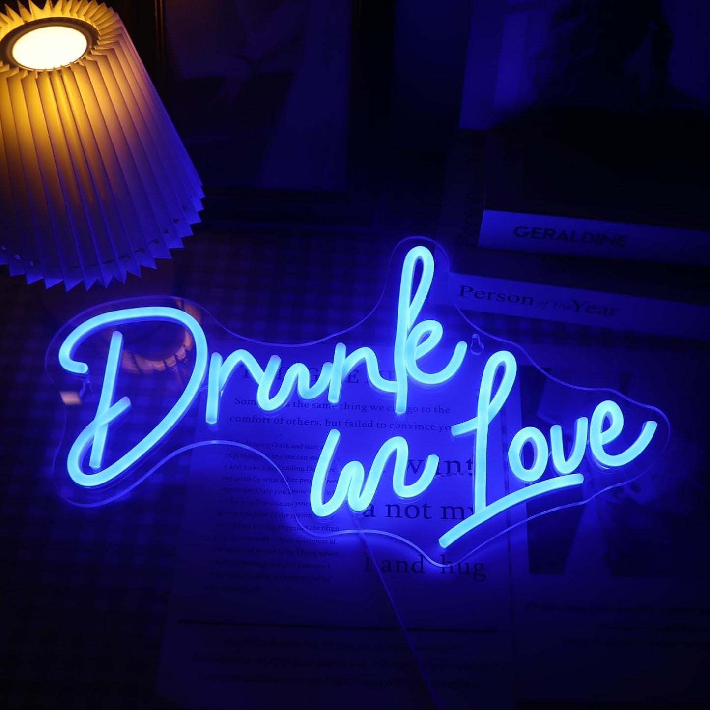 Drunk In Love Neon Sign, Custom Wedding Party LED Neon Light Sign Wedding Backdrop Wall Decor Welcome Sign Engagement Gifts Birthday Decorations