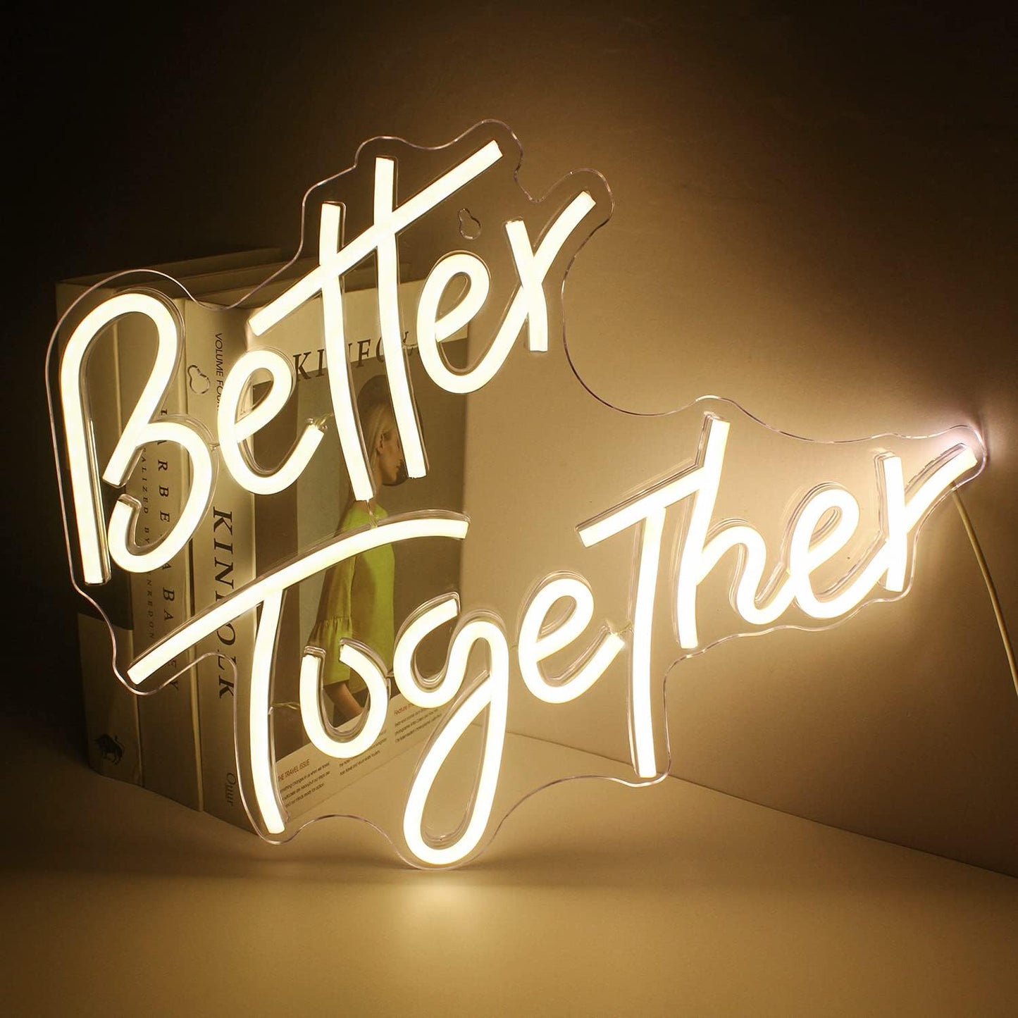 Better Together Neon Sign, Wedding Neon Signs, Custom Wedding Backdrop Decor，Wedding Decor，Wedding Neon Signs for Reception