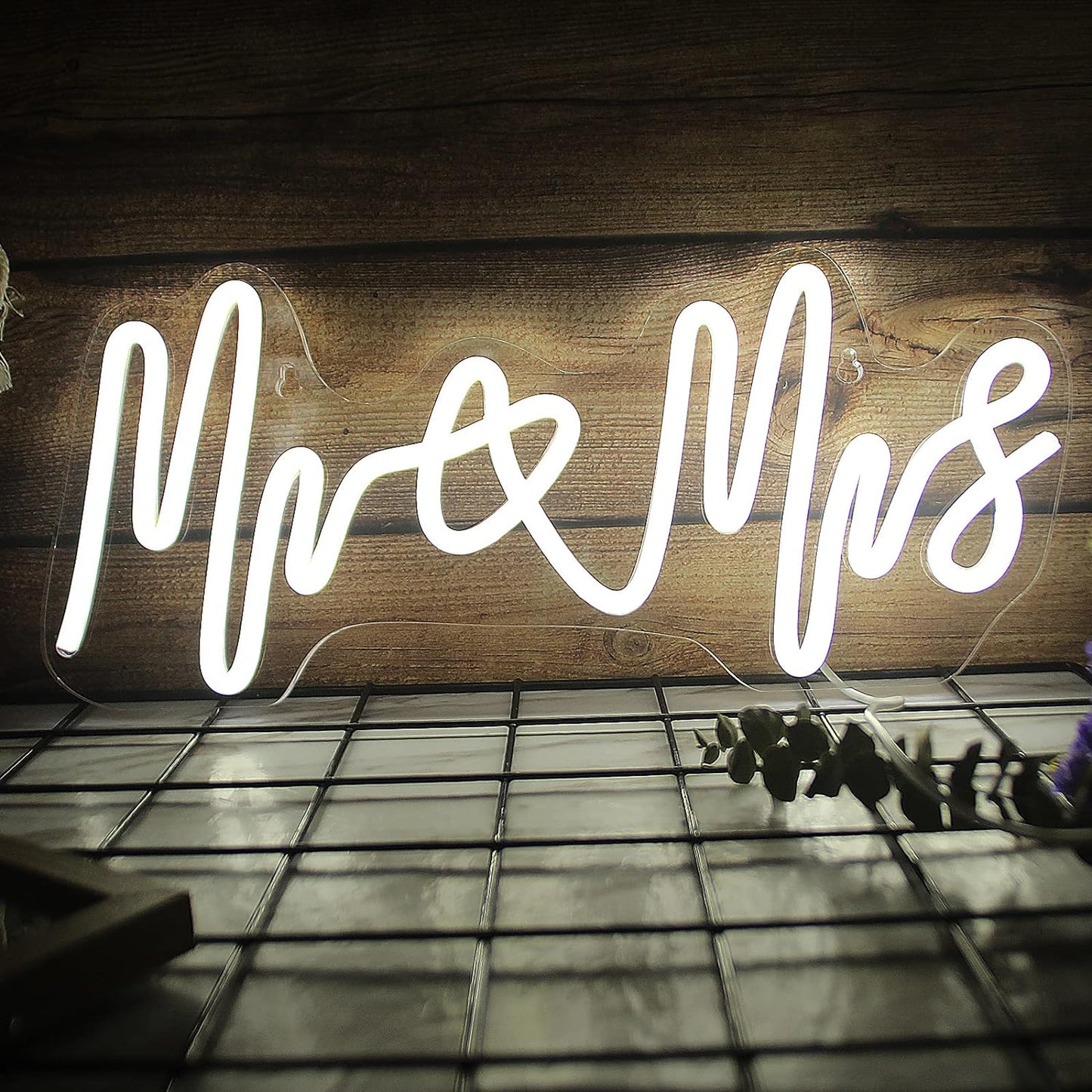 Mr & Mrs Neon Sign Custom Wedding Decor, Led Neon Sign Wedding Backdrop, Neon Light Wedding Gifts, Neon Wedding Sign Personalized Gift