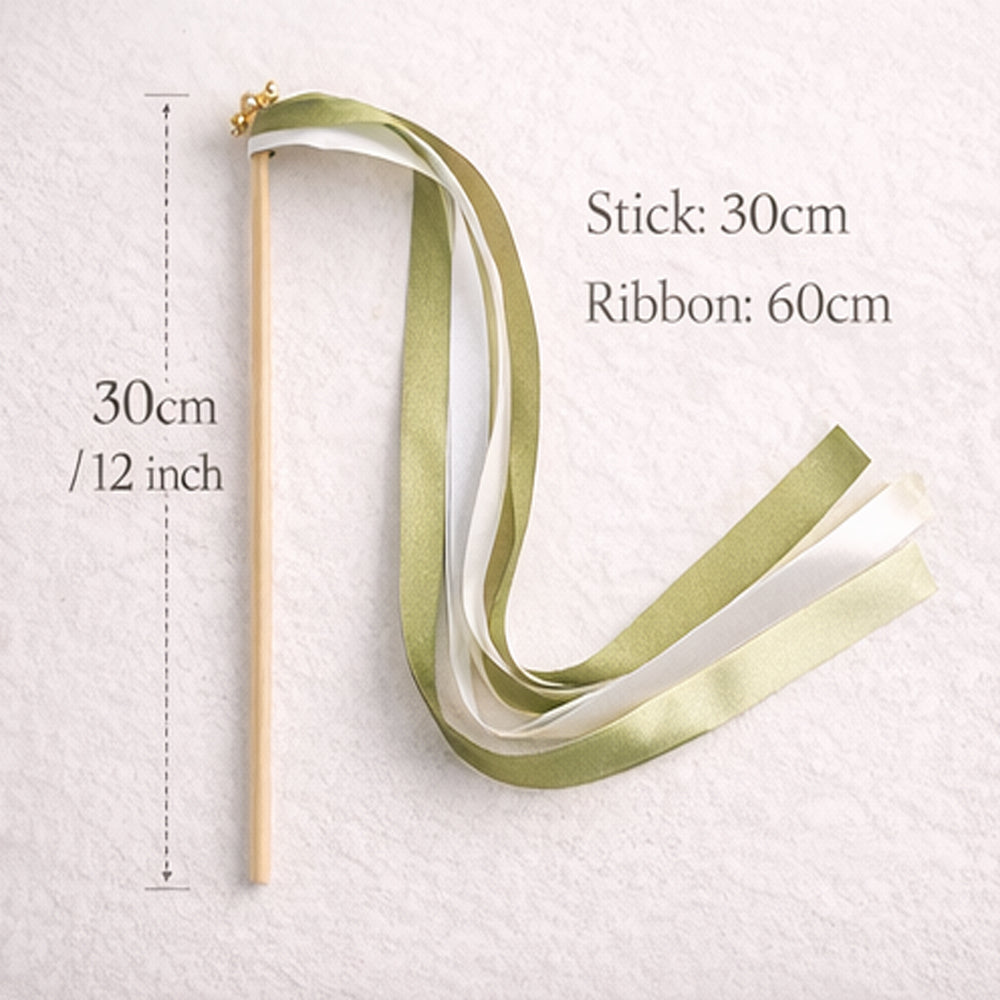 Elegant Wedding Ribbon Wands with Bells / Handmade & Fully Customizable