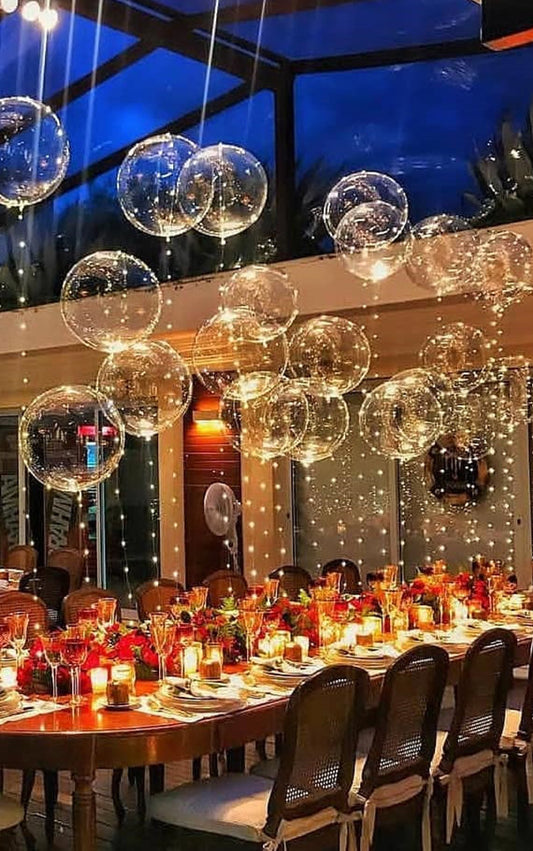 Transparent Reusable Led Balloons for Birthday Party