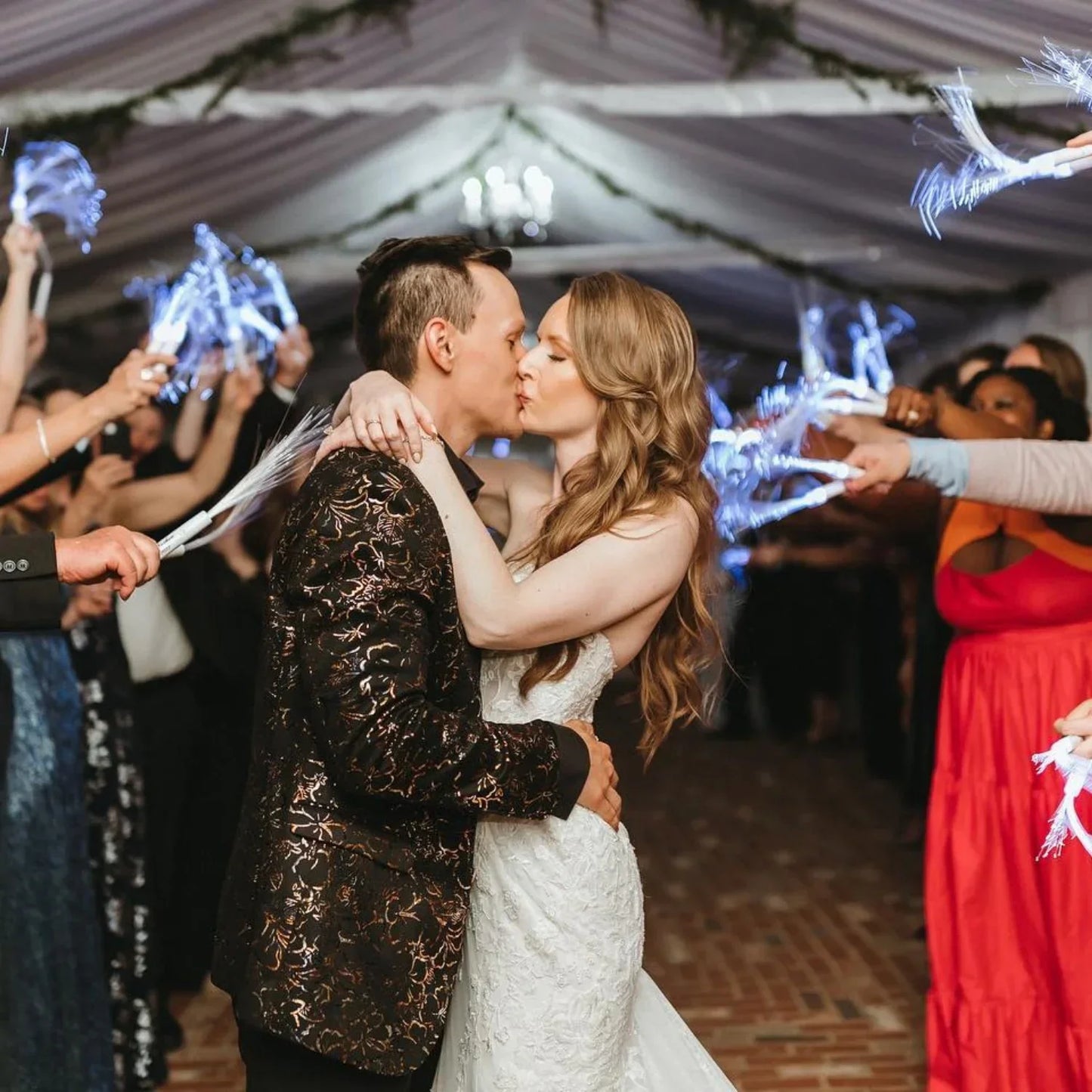 Great Alternative To Sparklers,Led Wedding Reception Send Off Ideas