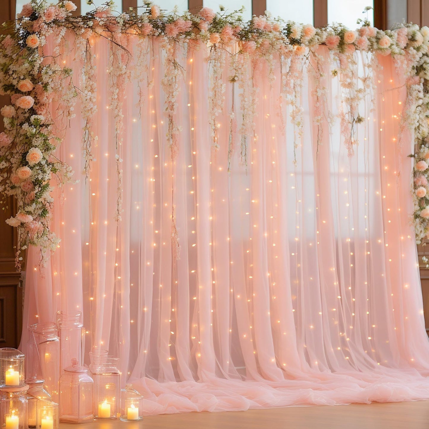 8 Lighting Modes for Bedroom Wedding Party Home Indoor Curtain