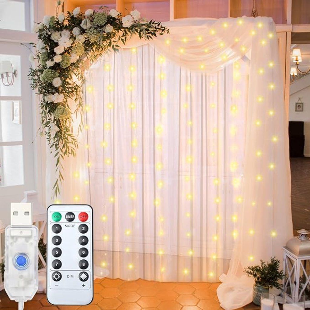 Curtain Lights Fairy String Twinkle Lights for Garden