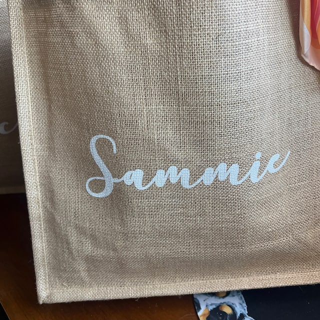 20PCS Personalized Burlap Tote Bag Reusable Wedding Welcome Bags with Handles for Beach Wedding, Bridal Shower Gift Bags