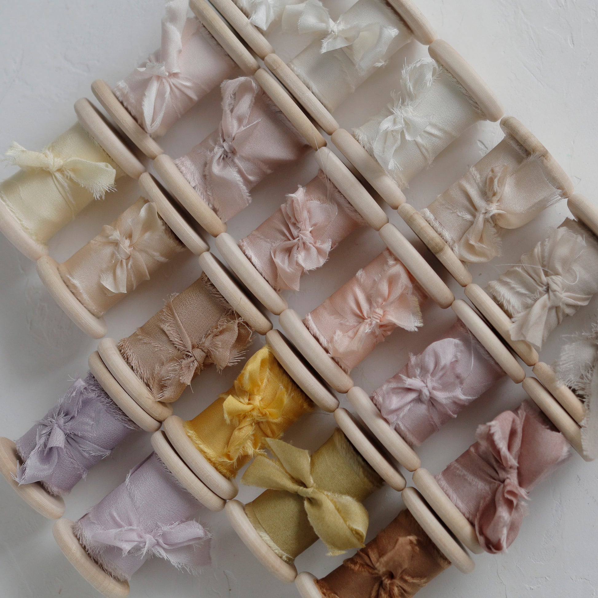 Silk Ribbon: Hand Dyed Ribbon for Wedding Decor
