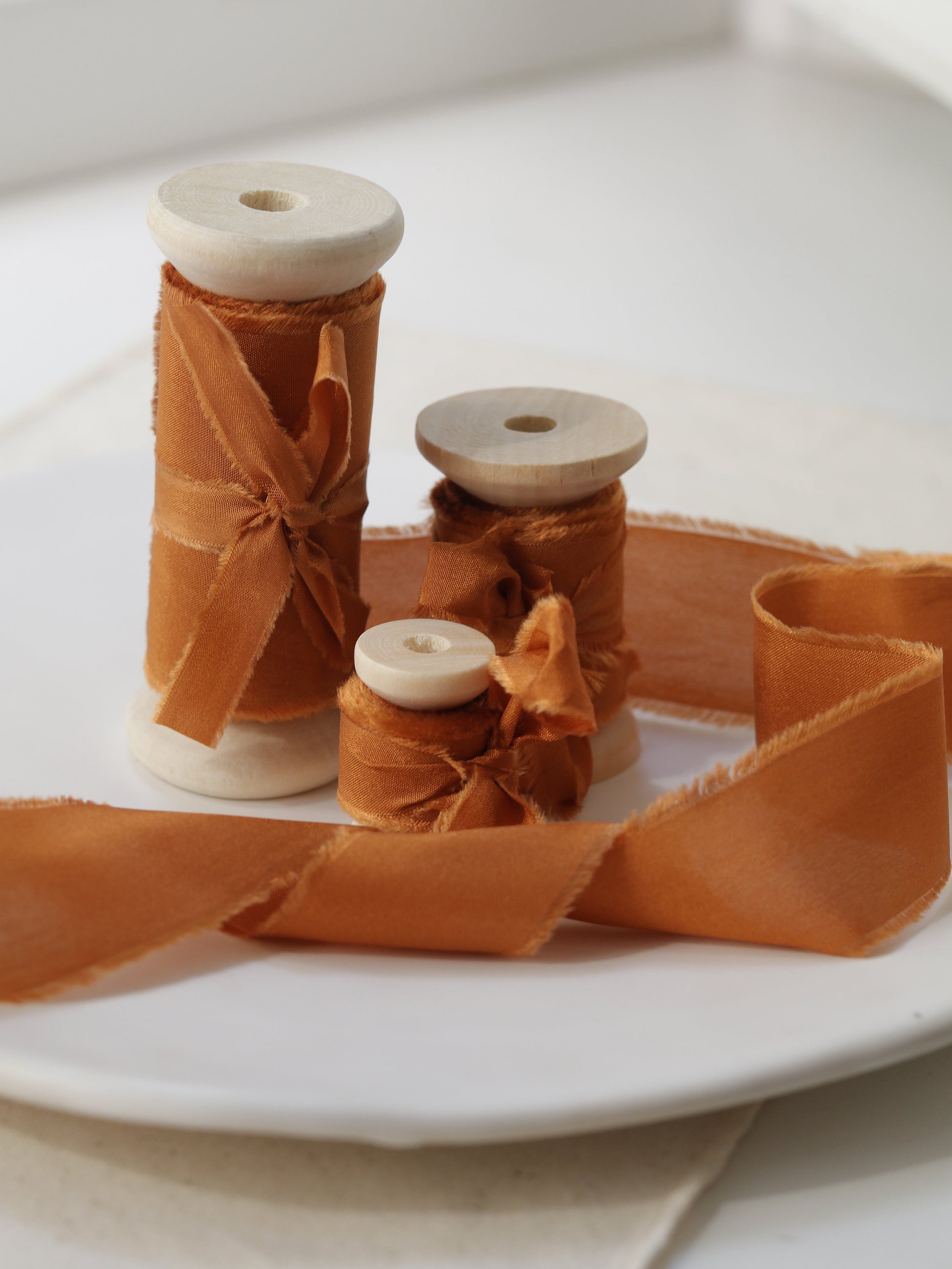 Silk Ribbon: Hand Dyed Ribbon for Wedding Decor