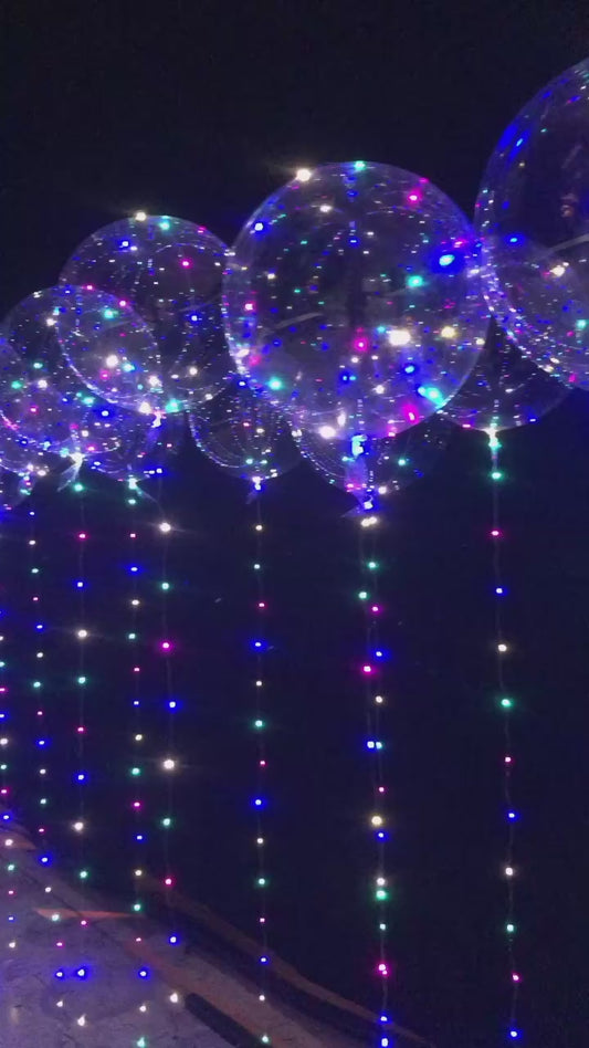 Transparent Reusable Led Balloon Backdrop for Wedding Celebrations