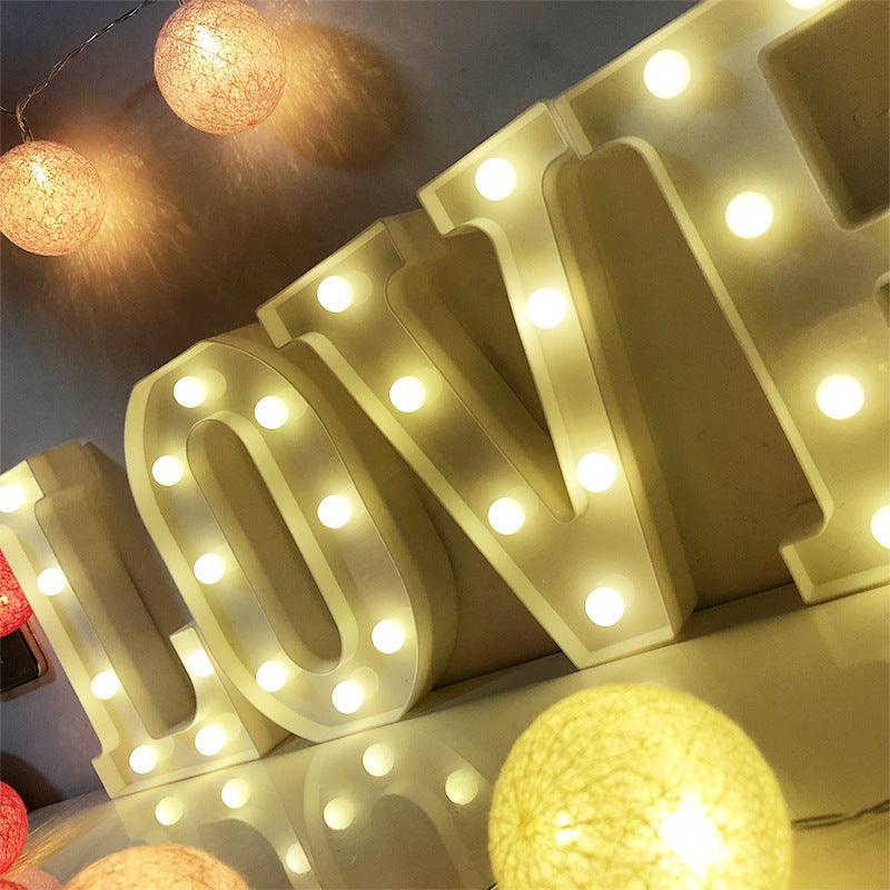 Battery Powered LED Letter Lights Sign Light Up Letters Sign for Night Light Wedding/Birthday Party Christmas Lamp Home Decoration - If you say i do