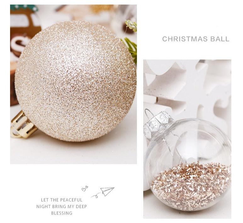 30 Counts 60mm/2.36" Shatterproof Clear Plastic Christmas Ball Ornaments Decorative Xmas Balls Baubles - If you say i do