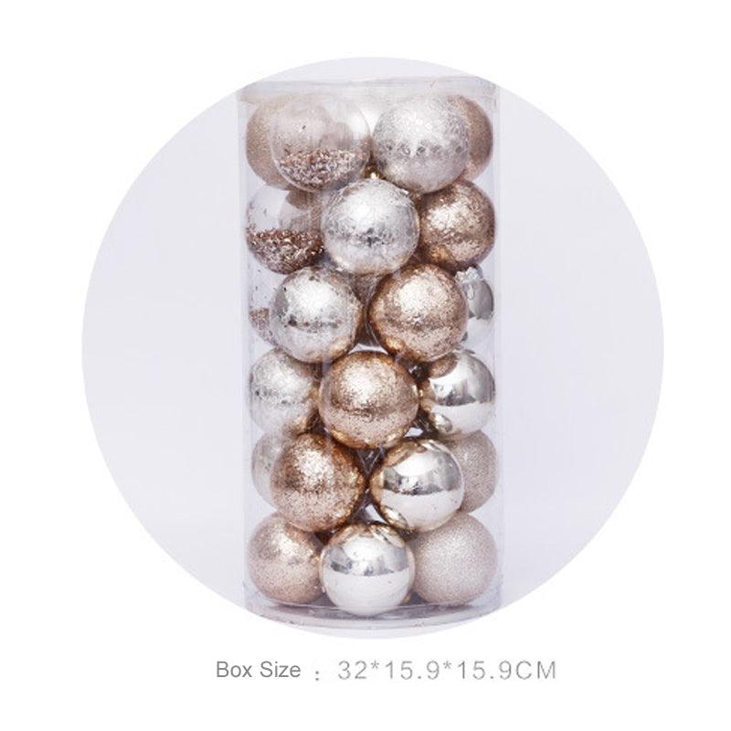 30 Counts 60mm/2.36" Shatterproof Clear Plastic Christmas Ball Ornaments Decorative Xmas Balls Baubles - If you say i do
