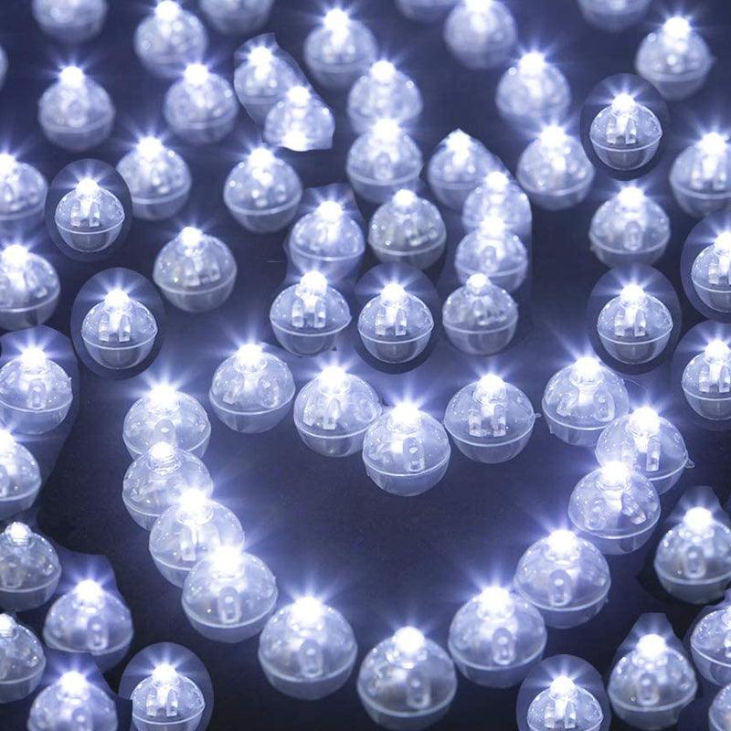 100 Pack | 12'' White Latex LED Light Up Balloons Glow Party Decor Ideas - If you say i do