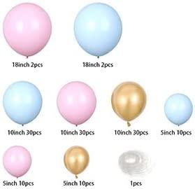 DIY 120PCS Gender Reveal Balloon Garland kits Chrome Metallic Latex Balloons - If you say i do