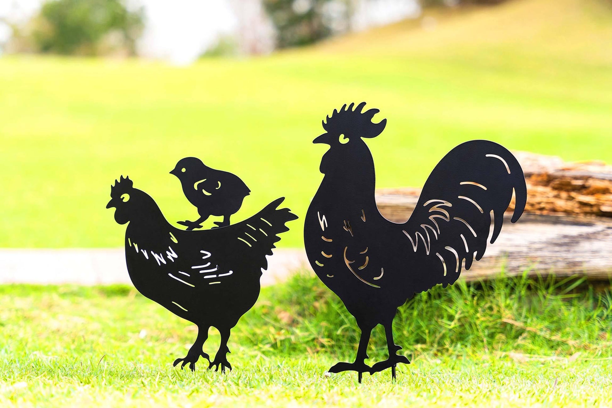 Paintable Decorative Garden Stakes-Chicken - If you say i do