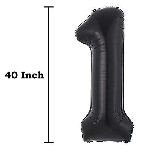 40inch Jumbo Black 21 Number Balloons for 21st Birthday Decorations Helium Balloons Party Supplies use Them as Props for Photos (Black 21) - If you say i do