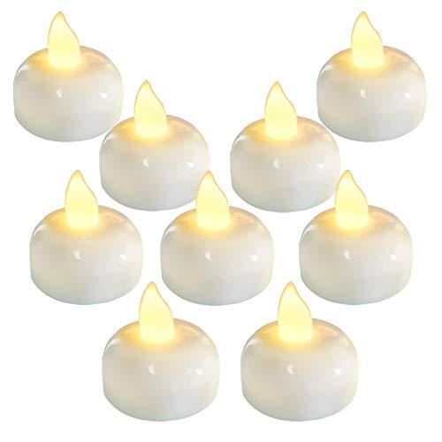 24 Pack Waterproof Flameless Floating Tealights, LED Tealights Candles / Wedding Reception, Party, Centerpiece, Pool & SPA - If you say i do
