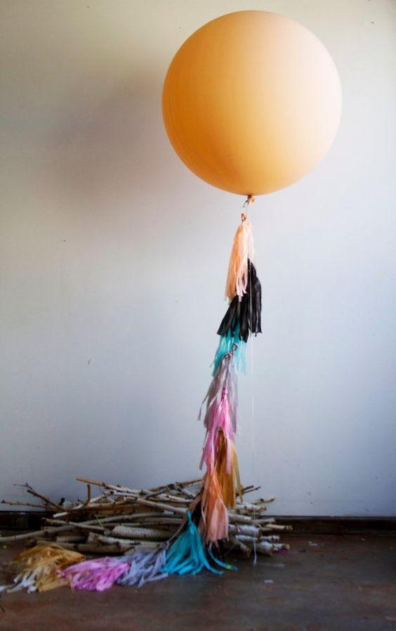 Tassel tails are the best addition to any jumbo helium balloon