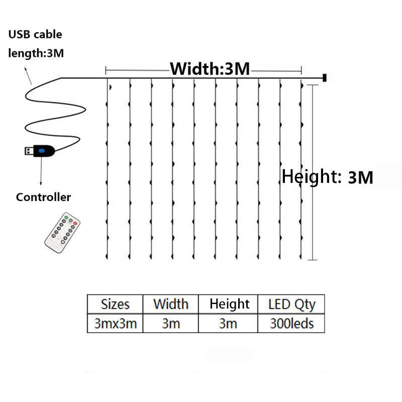 Battery or USB Plug in, 9.8 x 9.8 ft Remote Control Curtain Fairy Light Christmas Garland LED String Lights Wedding Party Backdrop Decorations - If you say i do