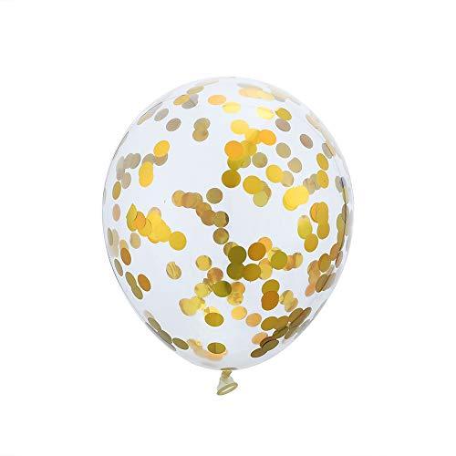 46pcs Green Gold Chrome Balloon Arch Kit, Gold Confetti Balloons White Balloons for Baby Shower Jungle Theme Party Birthday Party Decorations - If you say i do