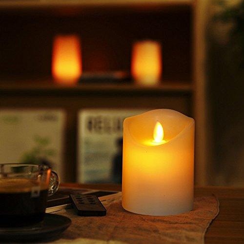 Flameless Candles, Led Candles Set of 5 Ivory Battery Candles with Remote Timer - If you say i do