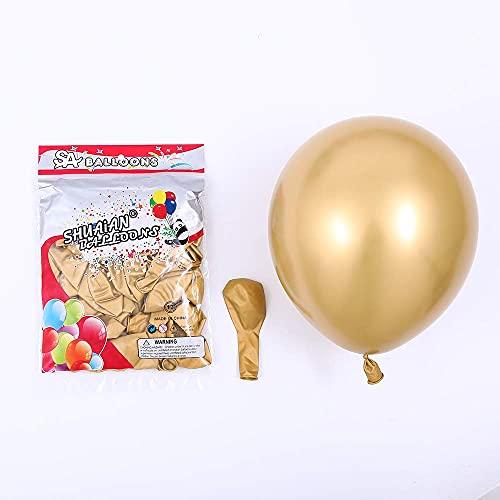 127PCS Olive Green Balloon Garland Arch Kit White Gold Confetti Balloons Retro Green Balloon and Gold Metallic Chrome Latex Balloons Set - If you say i do