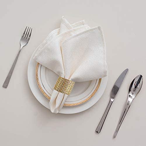 60pcs Napkin Rings, Gold Napkin Rings Buckles for Table Decorations, Wedding, Dinner,Party, DIY Decoration - If you say i do