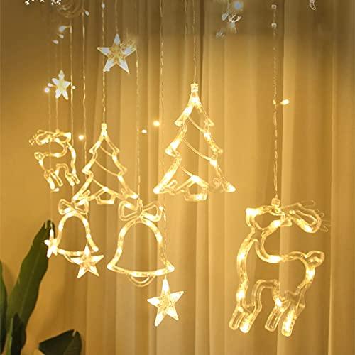 Christmas Lights 120 LED String Lights Twinkle Star Curtain Lights with 8 Flashing Modes for Christmas Trees, Windows, Wall, New Year - If you say i do