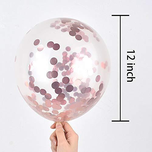 Rose Gold 21 Birthday Party Decorations Supplies, Champagne Balloon, Pink Happy Birthday Banner, 21 Balloons - If you say i do