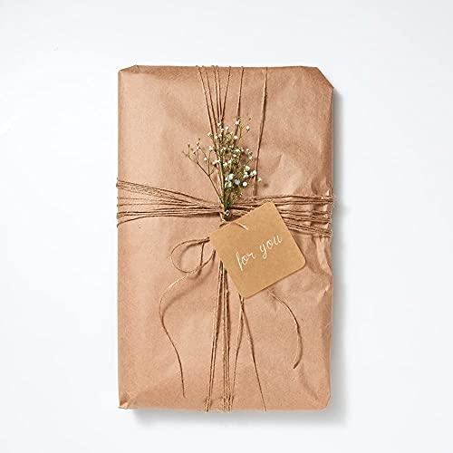 100Pcs Kraft Paper Tags, Gift Tags, Blank Hang Tags for Gift Bags