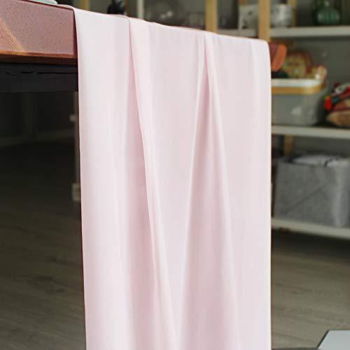 10ft Blushing Pink Chiffon Table Runner 28x120 Inches Romantic Wedding Runner Sheer Bridal Party Decorations - If you say i do
