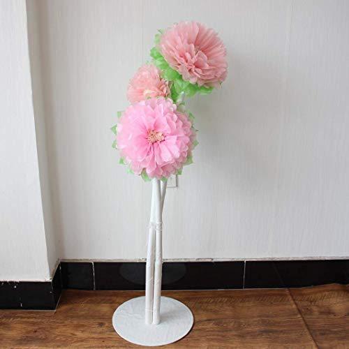 Pinks Flowers Decoration (11''-7'' Assorted) 6 pcs Artificial Tissue Paper Peony Nursery Wall Bridal Shower Centerpiece Baby Girl Birthday Tea Party - If you say i do