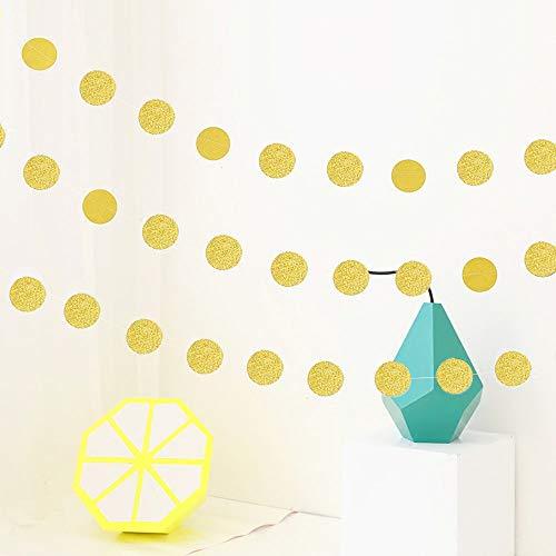 205 Ft Yellow White Party Decorations Gradient Yellow Big Circle Dots  Backdrop Streamer Ombre Yellow Tissue Paper Polka Dot Hanging Garland for