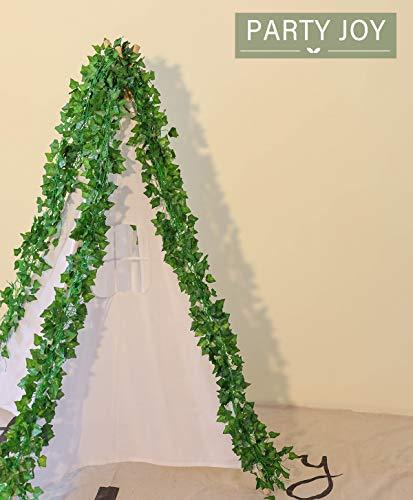 8Pcs Artificial Rose Vine Flowers with Green Leaves,Hanging Flower Garland  Roses Vine for Wedding Party Craft Wall Decor